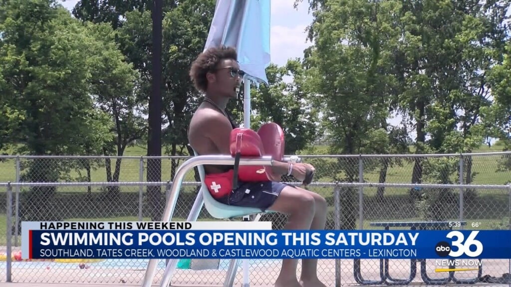 Swimming Pools Opening On Saturday In Lexington