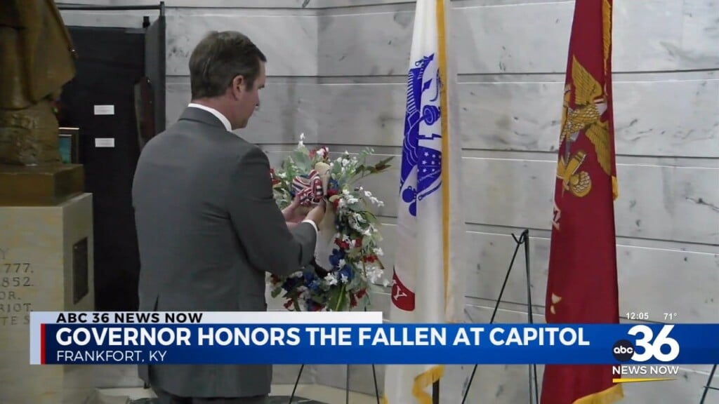 Governor Beshear Honors The Fallen In The Capital's Memorial Service
