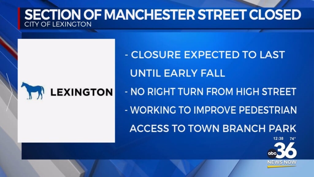 Manchester Street Will Be Closed For Construction