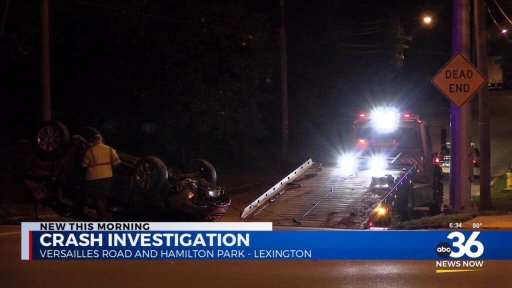 Crash Investigation On Versailles Road And Hamilton Park In Lexington
