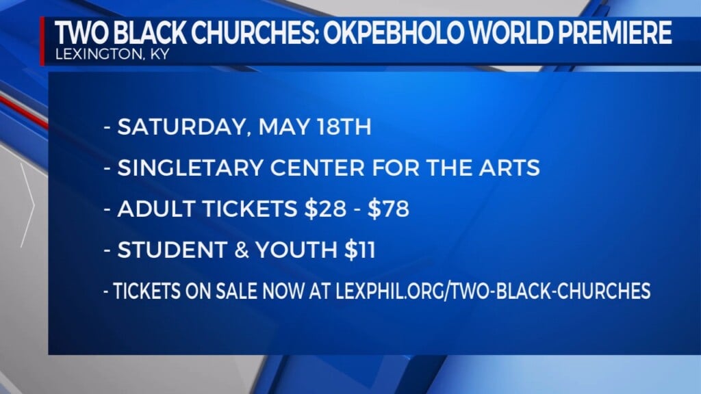Shawn E. Okpebholo And Melisse Brunet Of Lexington Philharmonic Visit To Talk About The Premiere Of "two Black Churches"