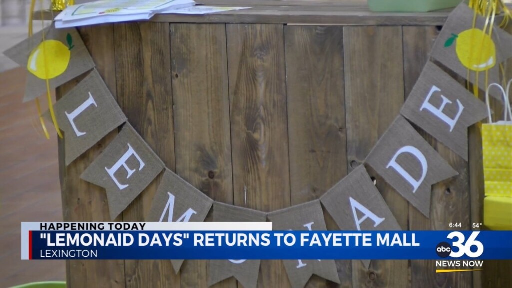 "lemonaid Days" Return To The Fayette Mall