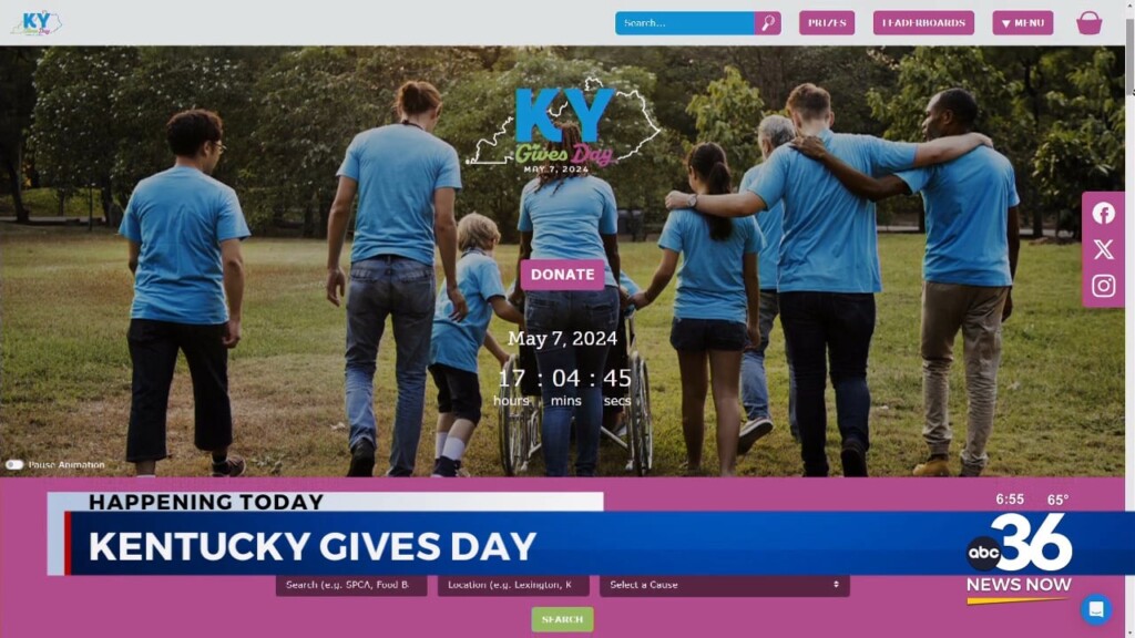 Today Is The 12th Annual Kentucky Gives Day To Benefit Your Favorite Charity