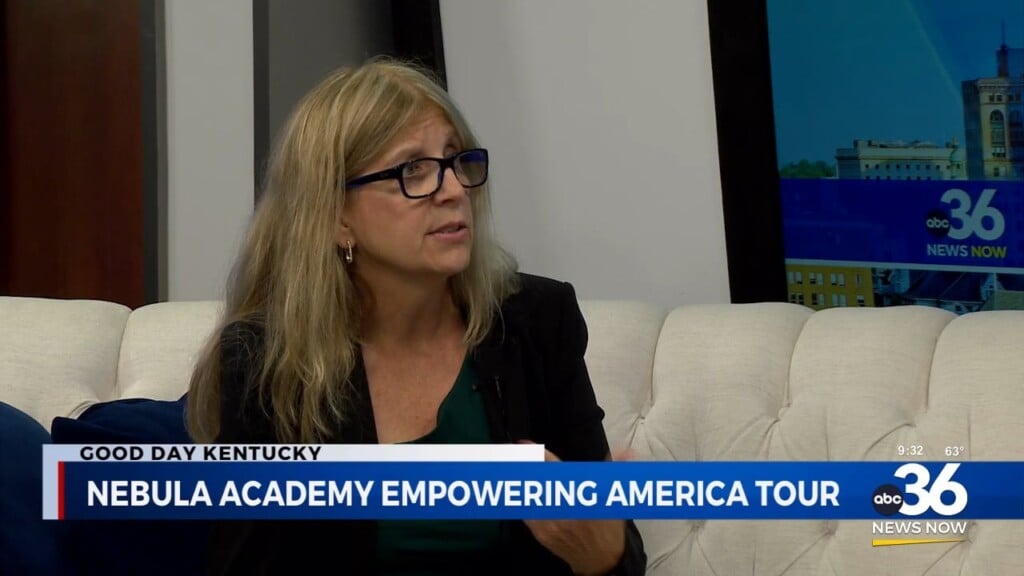 Laurie Carey And Echo Stop By The Studio On Nebula Academy's Tour To Train And Connect People To Jobs With Their Technical Skills