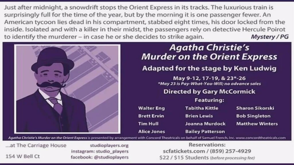Let's Talk Kentucky Welcomes Bob Singleton To The Table To Tell Us About "murder On The Orient Express"