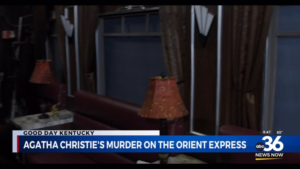 Kim Goes Out There With Bob Singleton To Showcase Preparations For The Studio Players' Production Of Agatha Christie's "murder On The Orient Express"