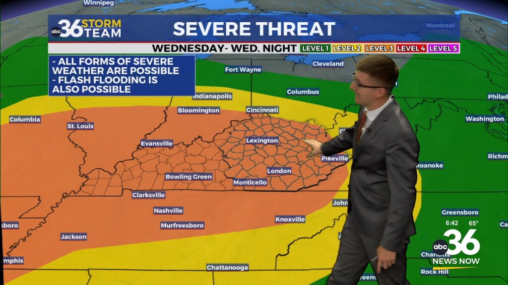 Rounds Of Severe Storms Expected Through Thursday Morning Dillon Gaudets Tuesday Morning Forecast