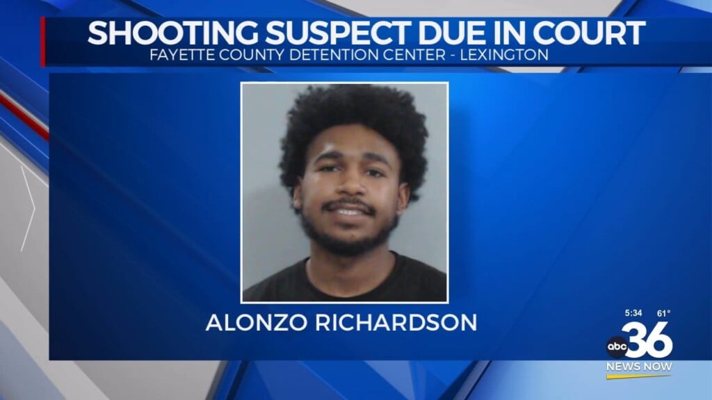 Shooting Suspect Due In Court In Lexington