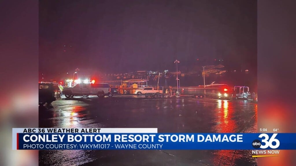 Conley Bottom Resort's Marina In Wayne County Has Reports Of Storm Damage