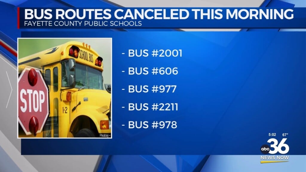 F.c.p.s. Cancels Multiple Bus Routes This Morning In Lexington