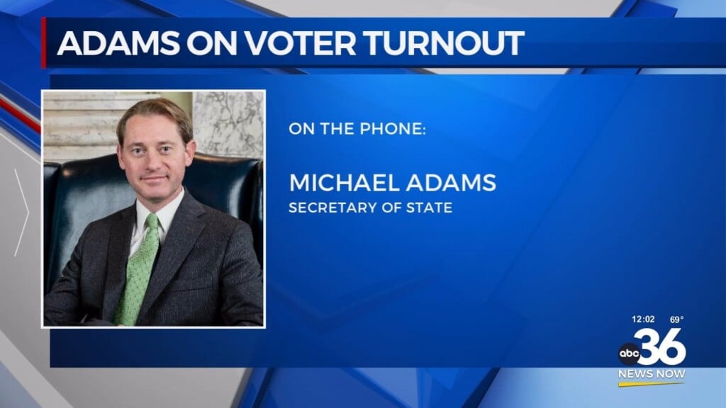 Secretary Of State Michael Adams Phones Into The Studio To Give Insight On Voter Turnout
