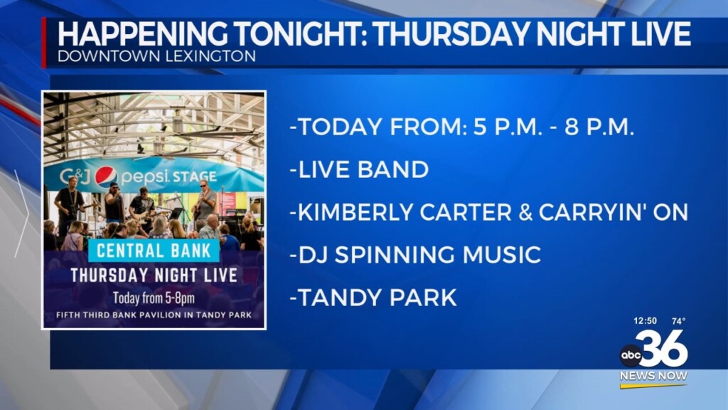 Thursday Night Live! Tonight At Tandy Park