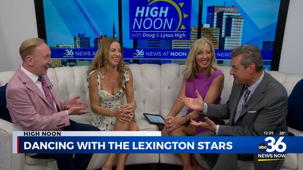 Hunter Lisle And Edyta Sliwinska Join Us On High Noon With Details On Dancing With The Lexington Stars
