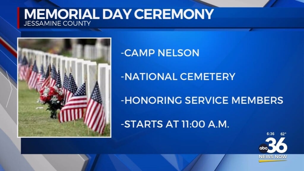 Camp Nelson Starts Their 2024 Memorial Day Ceremony At 11:0 Am Today