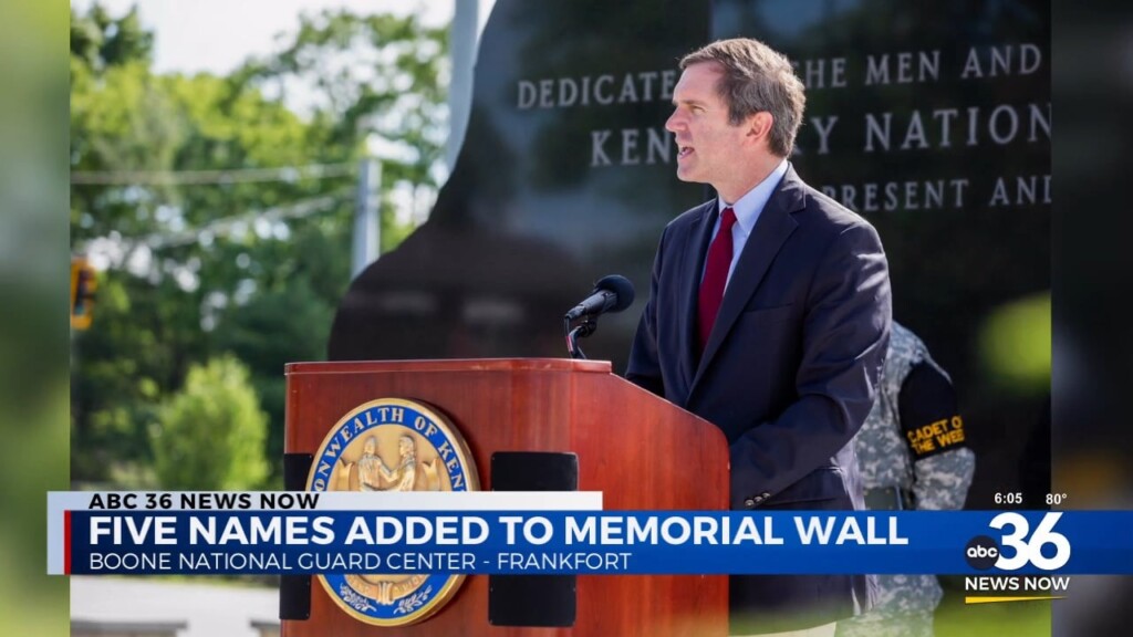 Five Names Added To Memorial Wall At Boone National Guard Center In Frankfort
