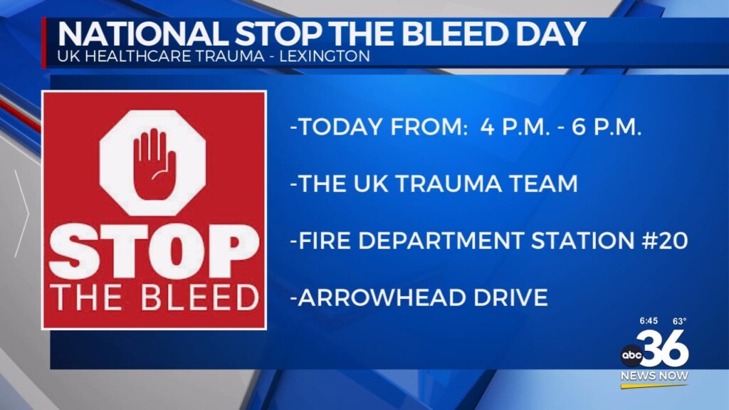 National Stop The Bleed Day In Lexington