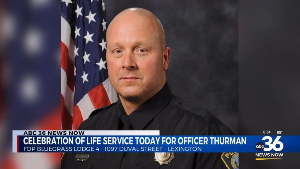 Celebration Of Life Service Today For Officer Thurman In Lexington