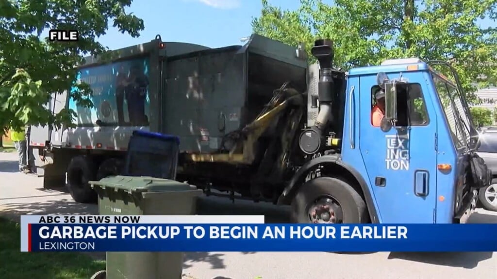 Garbage Pickup To Begin An Hour Earlier In Lexington