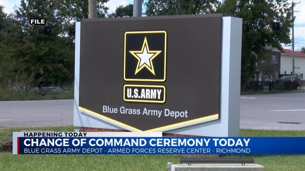 Change Of Command Ceremony Today At The Blue Grass Army Depot