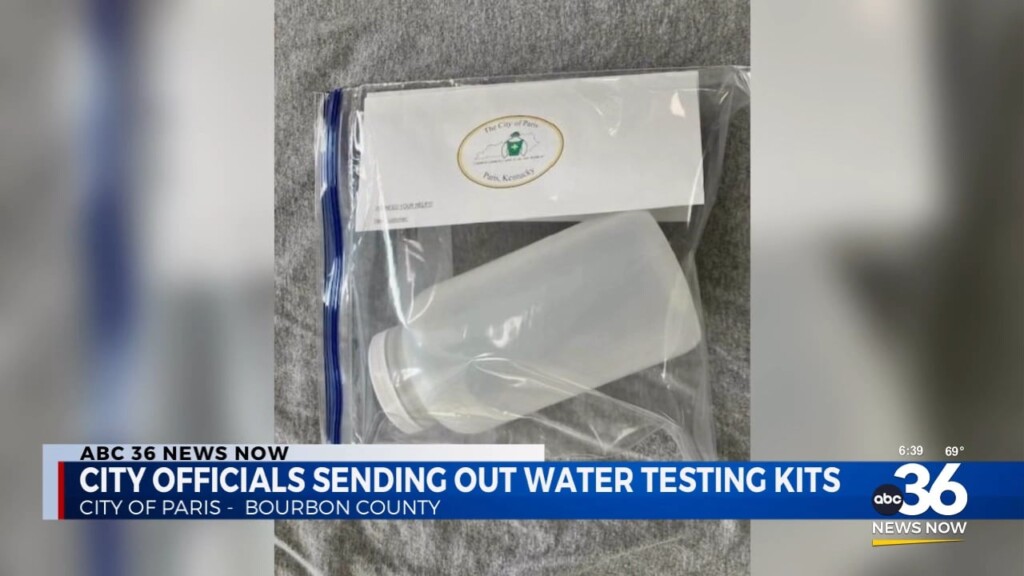 Officials Sending Out Water Testing Kits In The City Of Paris