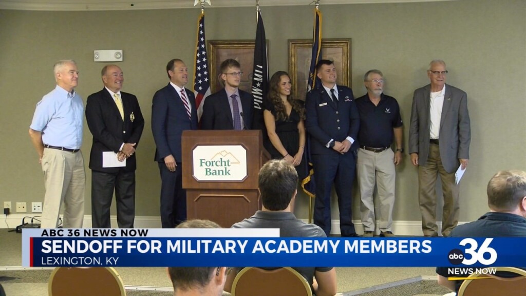 Congressman Andy Barr Gives Sendoff To Students Entering Into Military Academy