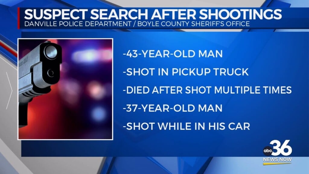 Suspect Search After Shootings In Danville