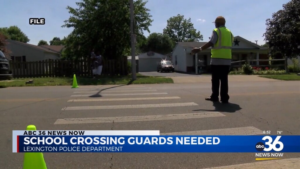 School Crossing Guards Needed In Lexington