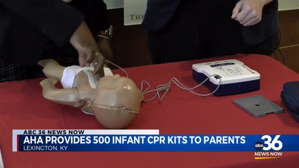 American Heart Association Provides Infant Cpr Kits To Parents