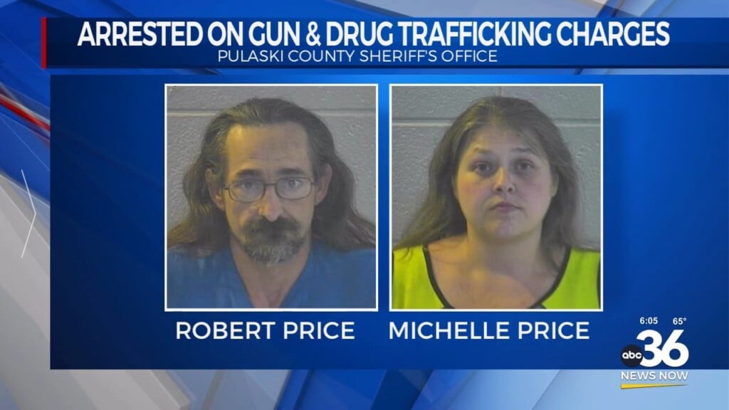 Two People Arrested On Gun And Drug Trafficking Charges In Pulaski County