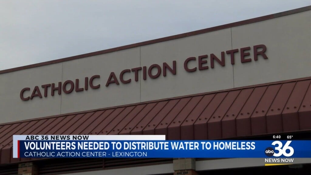 Volunteers Needed To Distribute Water To The Homeless