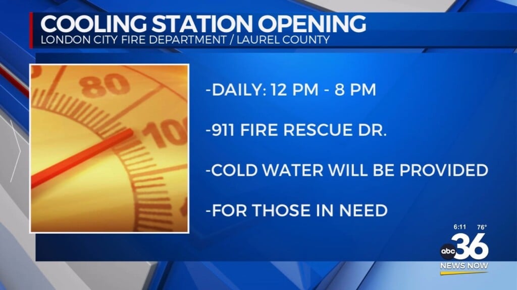 London City Fire Department Opening Cooling Station