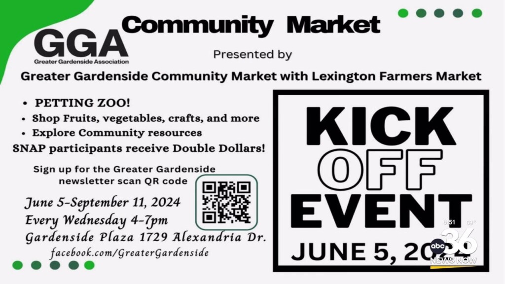 Celebration Today For The Gardenside Community Market