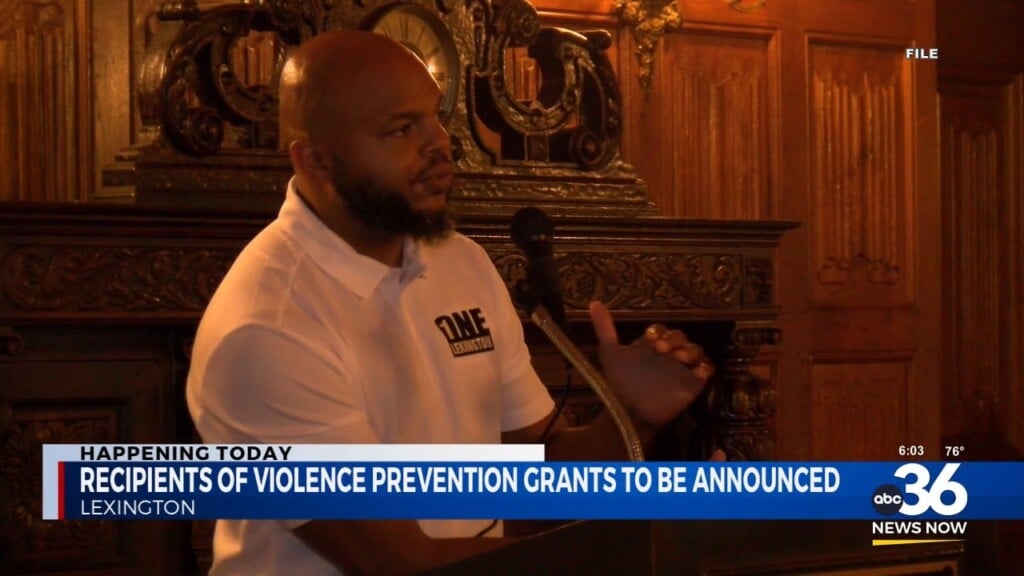 Recipients Of Violence Prevention Grants To Be Announced