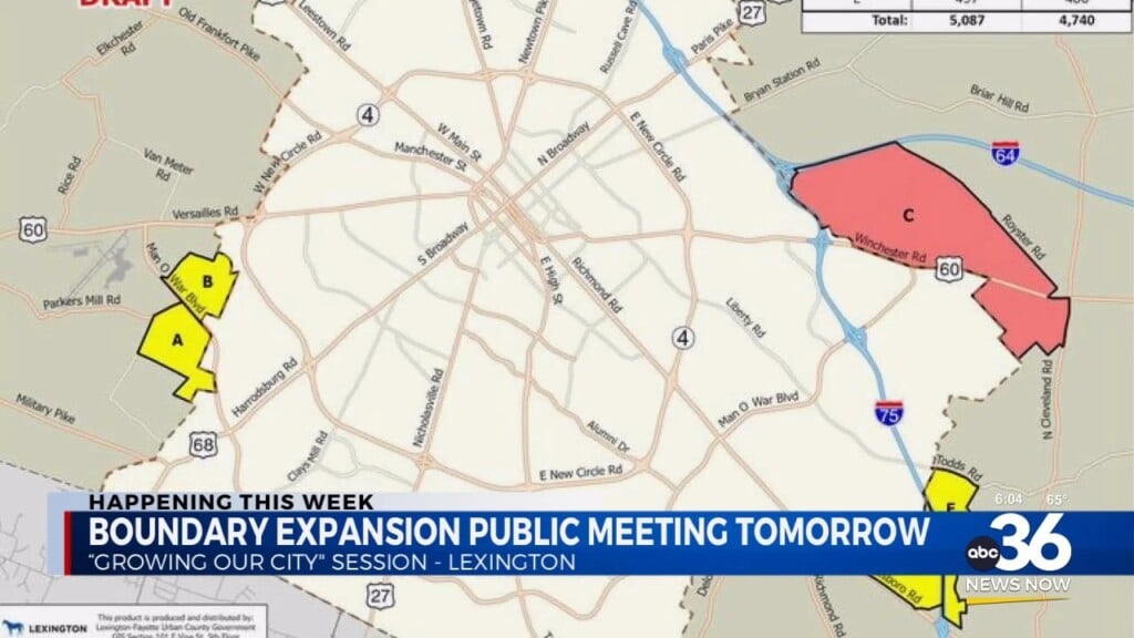 Boundary Expansion Public Meeting Tomorrow In Lexington