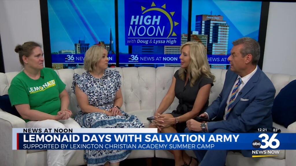 Join Kendall And Crystal And The Salvation Army For Lemonaid Days To Help Raise Money For Kids To Go To School