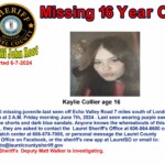 6 7 24 Kaylie Collier Missing Juvenile 1143