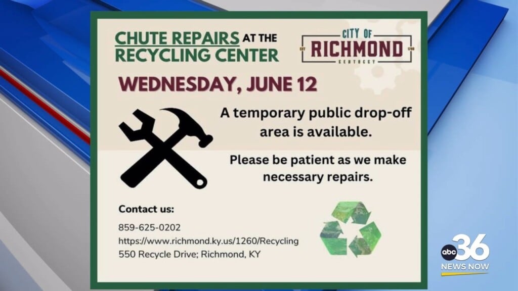 Chute Repairs At The Richmond Recycling Center
