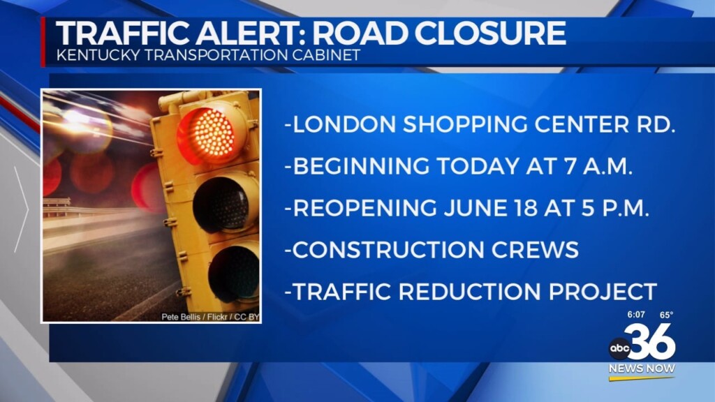 Traffic Alert For London Shopping Center Road