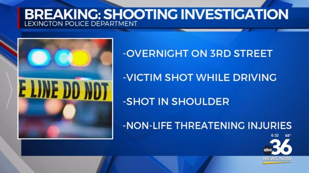 Overnight Shooting Under Investigation In Lexington