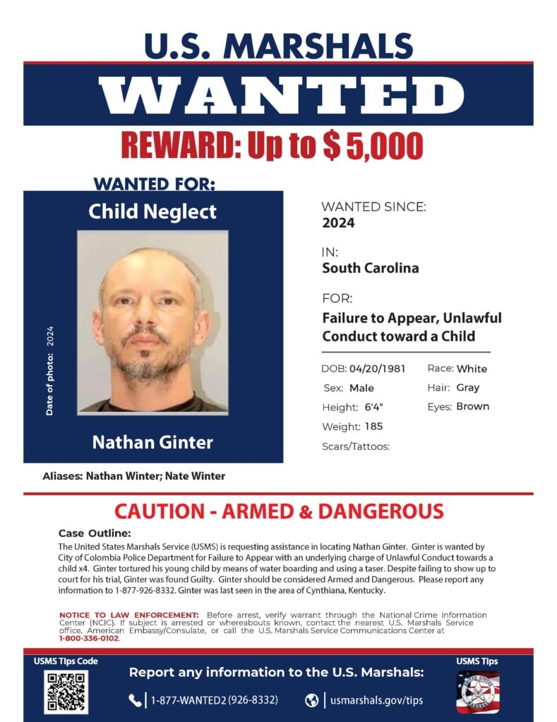 Nathan Ginter Wanted Poster