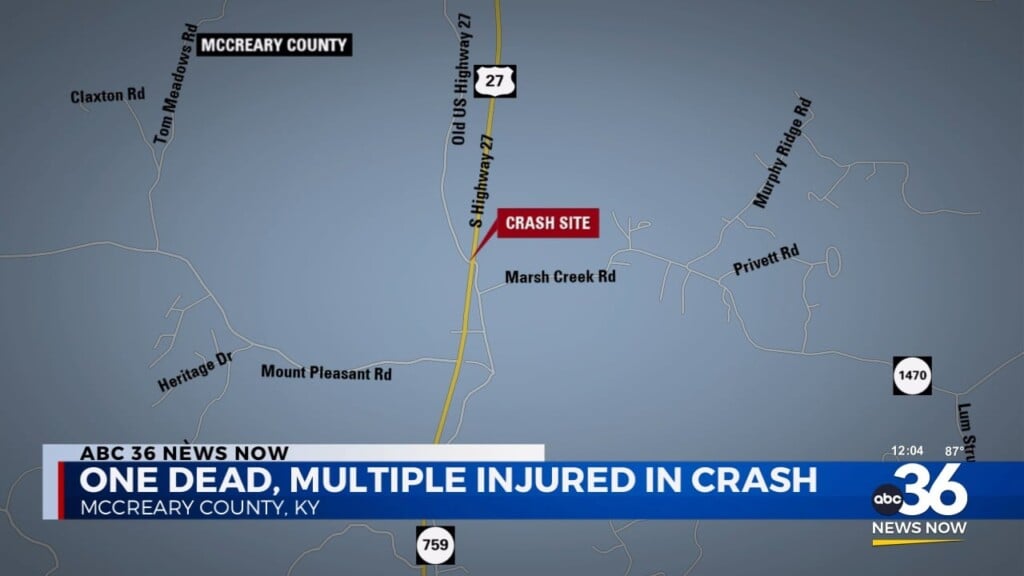 One Dead And Four Injured In A Crash In Mccreary County