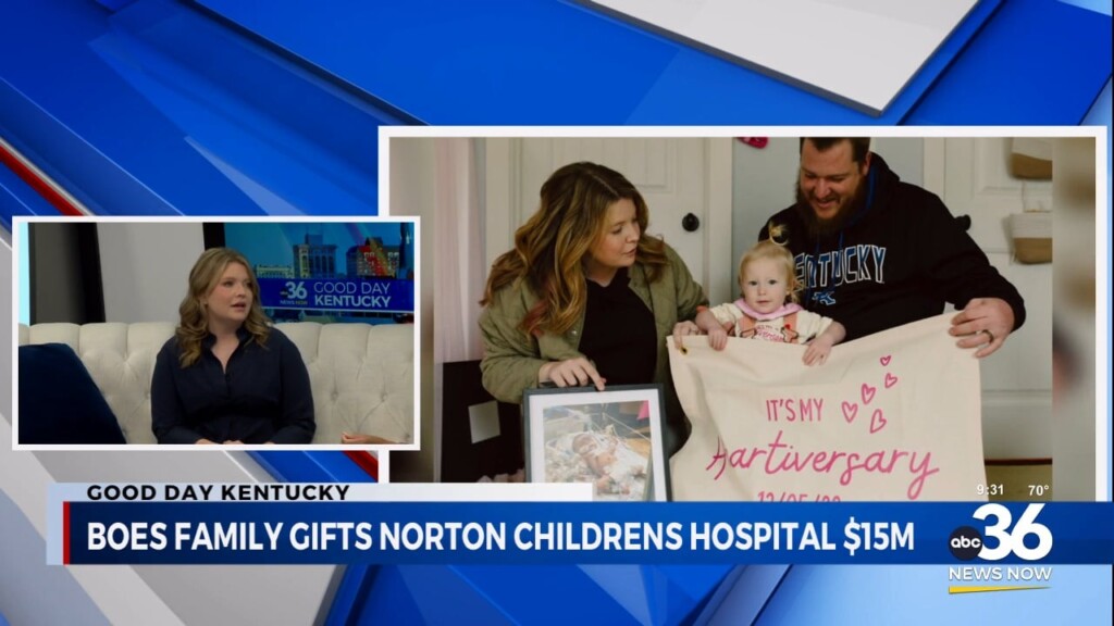 Sarah Boes Tells About Her Family's 15 Million Gift And What It Means To Norton Children's Hospital