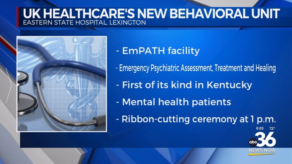 Uk Healthcare's New Behavioral Unit