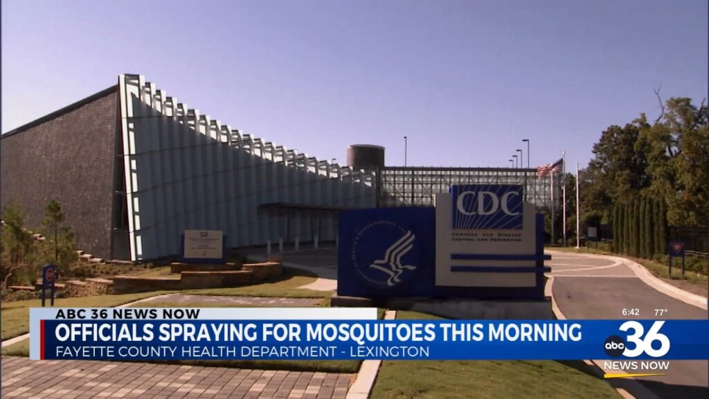 Officials Spraying For Mosquitos This Morning In Lexington