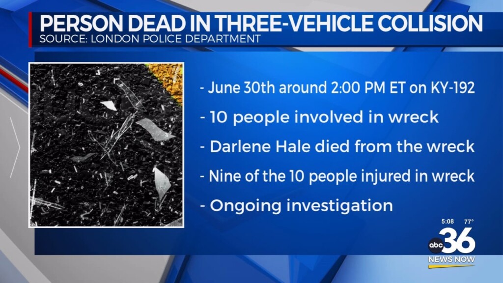 One Person Dead After Crash On Ky 192 070424