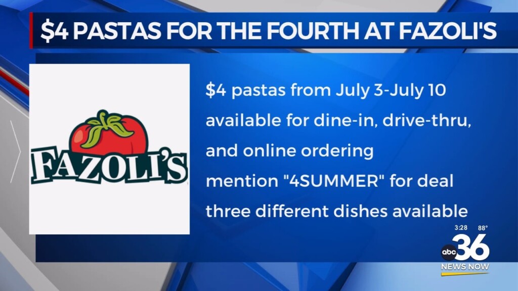 Guest Segment: Fazoli's $4 Pasta For The Fourth Of July 070224