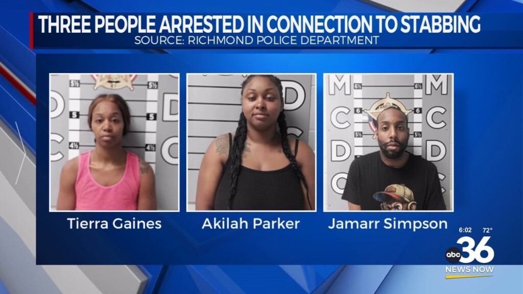 Three People Arrested In Connection To Stabbing In Richmond