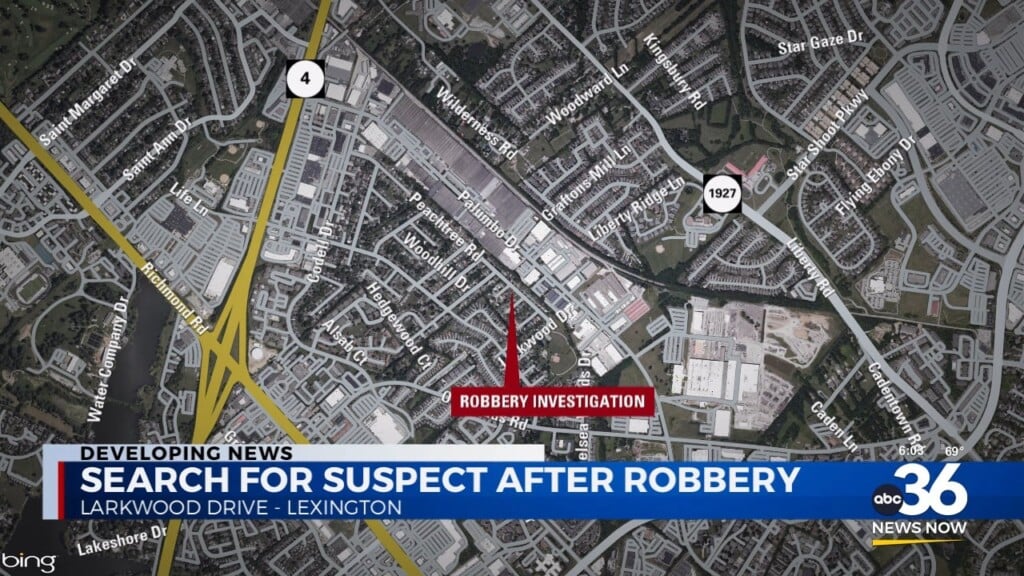 Search For Suspect After Robbery In Lexington