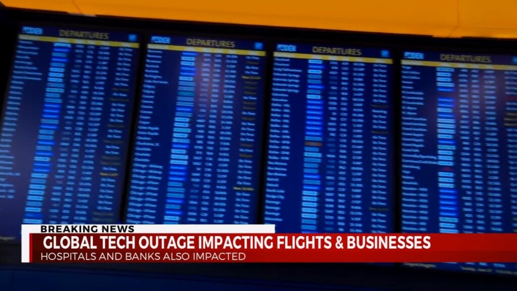 Global Tech Outage Impacting Flights And Businesses