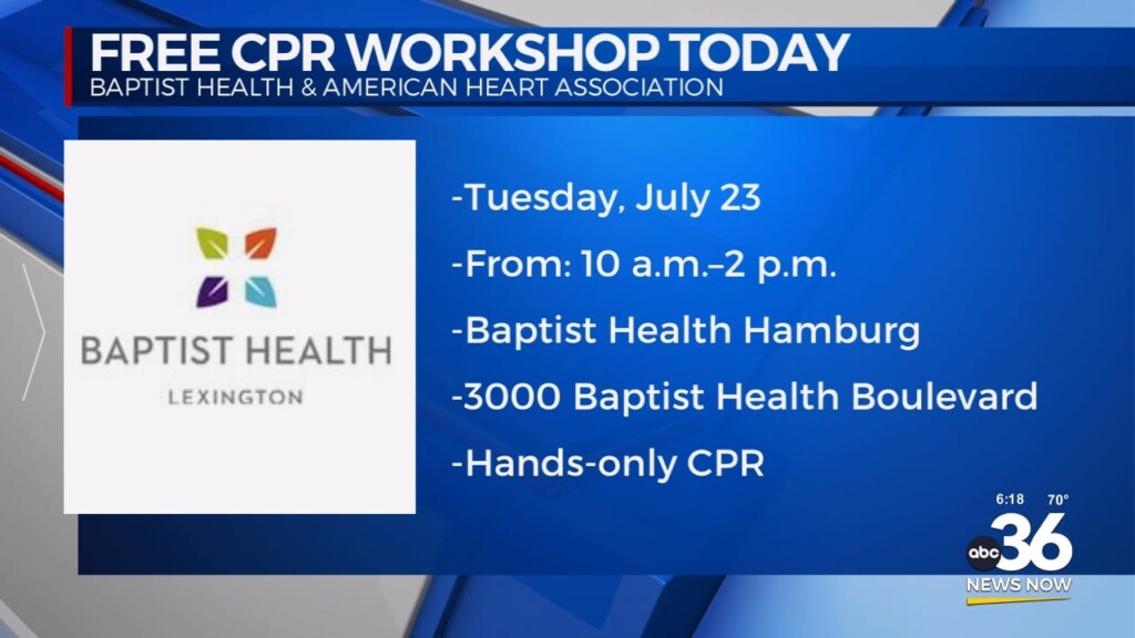 Free C.p.r. Workshop In Lexington Today